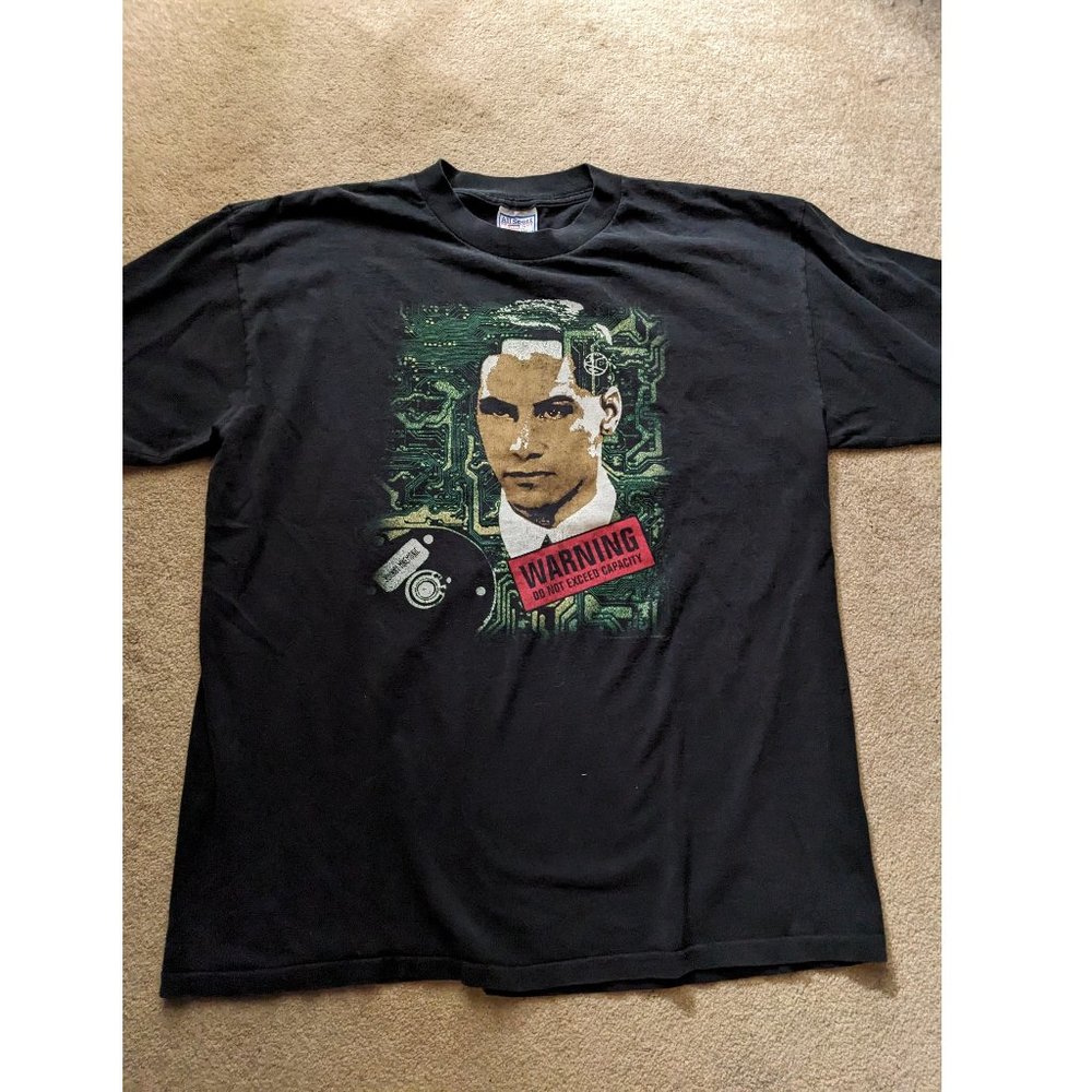 Vintage 1995 Johnny Mnemonic Promo Tee Shirt - Size XL
